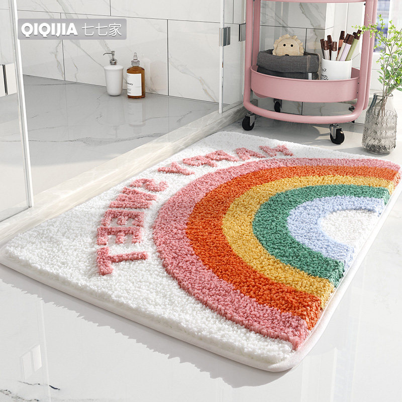 卫生间地垫浴室门口超强吸水脚垫厕所防滑地毯门垫进门洗手间垫子,居家布艺,家用脚垫,淘宝优惠券,粉丝福利购,淘宝优惠卷