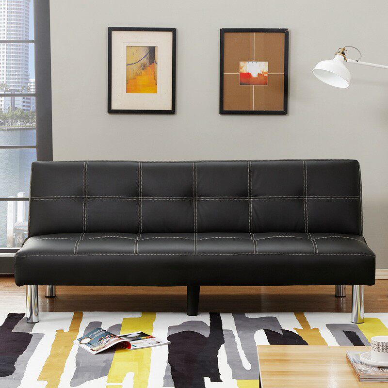 小户型客厅多功能实木沙发床可折叠店铺皮艺L沙发椅1.8米午休椅子