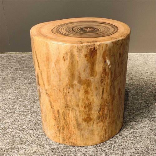 香樟实木凳子大木桩换鞋台原木圆凳茶几支架底座民宿根雕木墩树墩