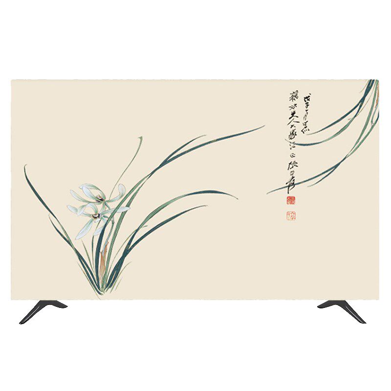 电视机防尘罩2024新款高档挂壁式65寸75寸85寸中式台式机保护罩套