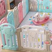 儿童游戏围栏宝宝防护栏家用安全栅栏婴儿室内爬行垫学步地上防摔