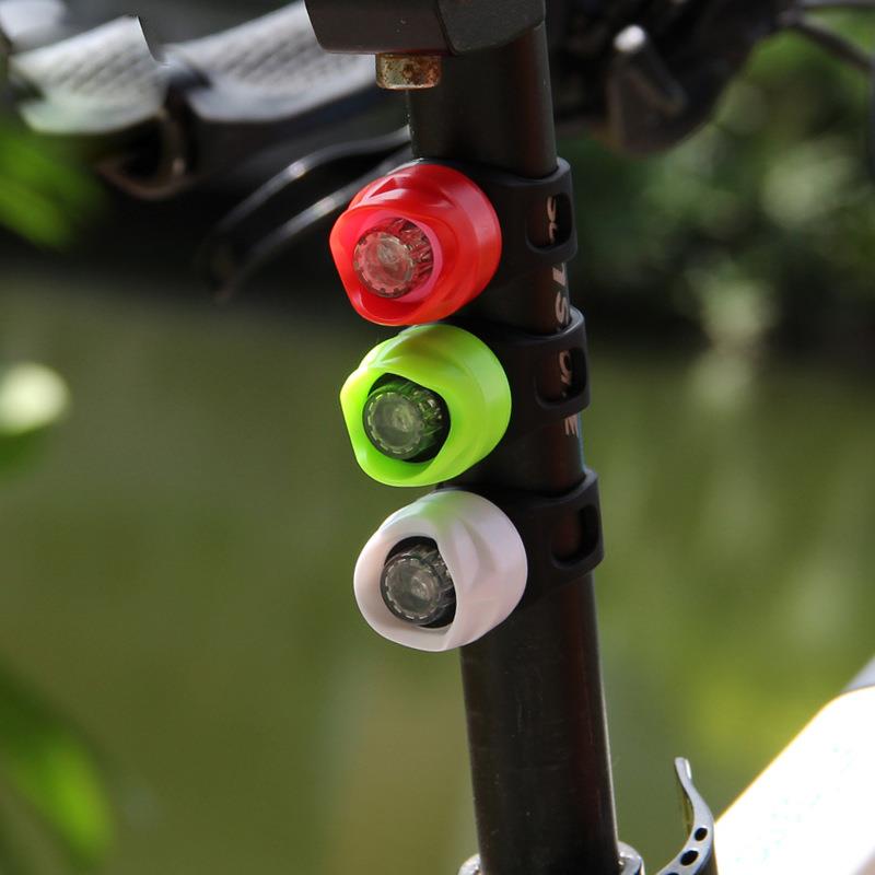 自行车尾灯led夜骑行警示灯儿童滑步车装备配件USB山地车宝石前灯