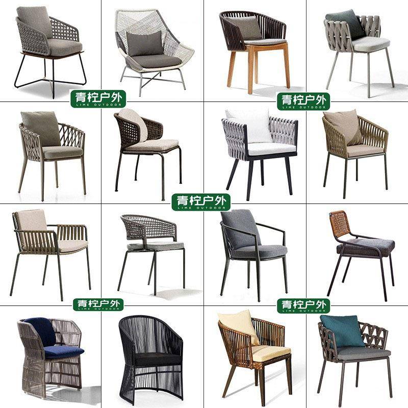 户外桌椅庭院藤椅三件套花园露台室外藤编椅子休闲阳台桌椅组合