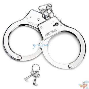 手铐手镯加厚金属模型玩具儿童男女玫瑰金手铐脚镣剧本杀装备