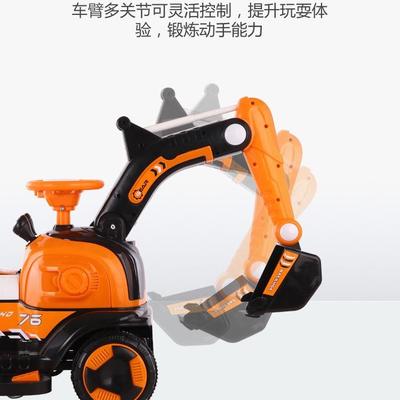 儿童挖掘机工程车男孩玩具车可坐人超大号可坐可骑挖土机电动挖机