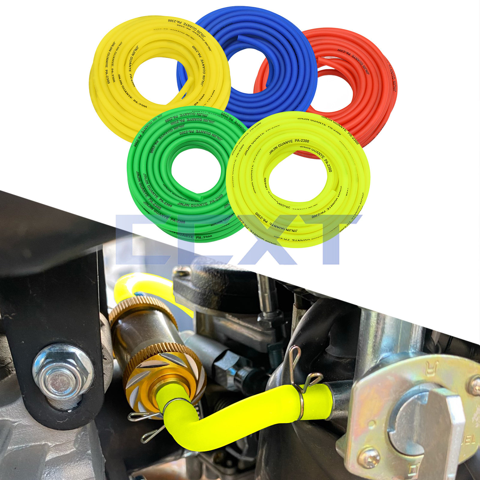 越野摩托车汽油管 踏板车燃油管 油箱盖通气管 导油管彩色油管