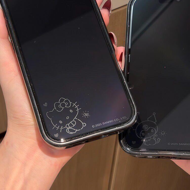 【息屏见Kitty】超可爱钢化膜息影适用于苹果17ProMax带图案适用iPhone16手机保护膜15防爆膜14可爱送朋友.