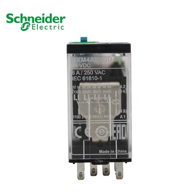 继电器RXM4AB2BD/AB2P7 AC220V DC24V 14角 中间继电器