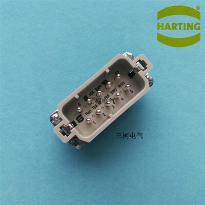 HARTING浩亭/哈丁 重载连接器/接线盒 09200102612 小10针公芯