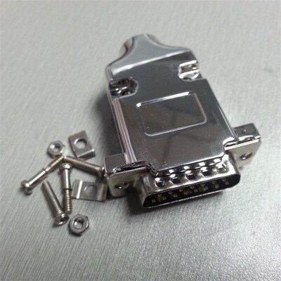 优质DB15pin HDB26 3W3 3V3 公母锌合金屏蔽壳 7W2针金属装配外壳