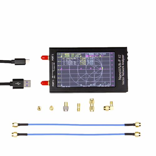 NanoVNA-V2 F 50k-3G 矢量网络分析仪4.3寸 HF VHF UHF天线分析仪