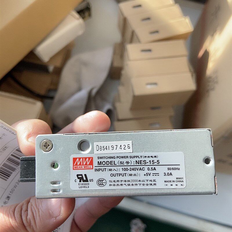 台湾明纬电源NES-15-5 15W 5V3A 经济型可替换RS升级新品LRS系列