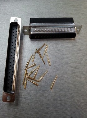 新品DB型VGA接口压线式37PIN公头连接器矩形包线式军工级dsub37针