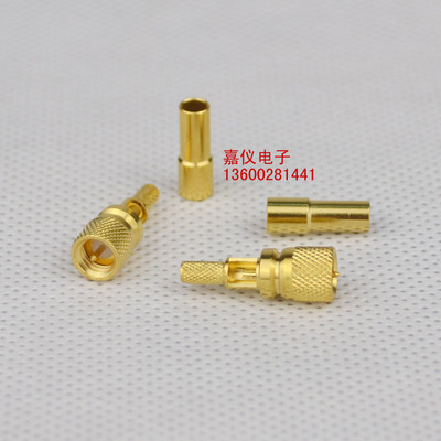 铜镀金microdot高速传感器 M5-J-1.5射频同轴铜镀金L5公 10-32UNF