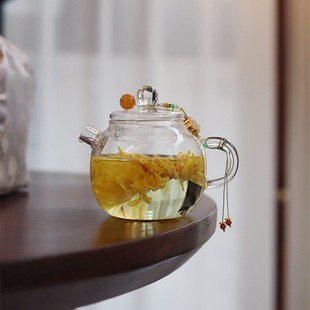 高硼硅耐高温玻璃小号茶壶一人饮玻璃泡茶壶手抓壶功夫茶具可加热