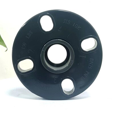 塑料管道配件DN15/20/25/32/40 UPVC活套塑料法兰片 塑料PVC法兰