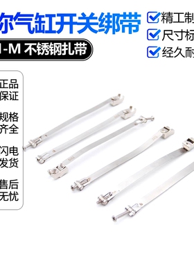 CS1-M磁性开关绑带不锈钢扎带迷你气缸卡箍S10/S16/S20/25/32/S40
