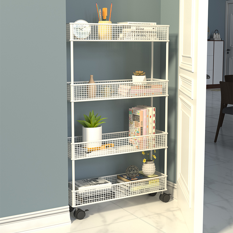 门后置物架超薄极窄收纳架夹缝柜收纳柜书架儿童卧室挂墙壁挂架子