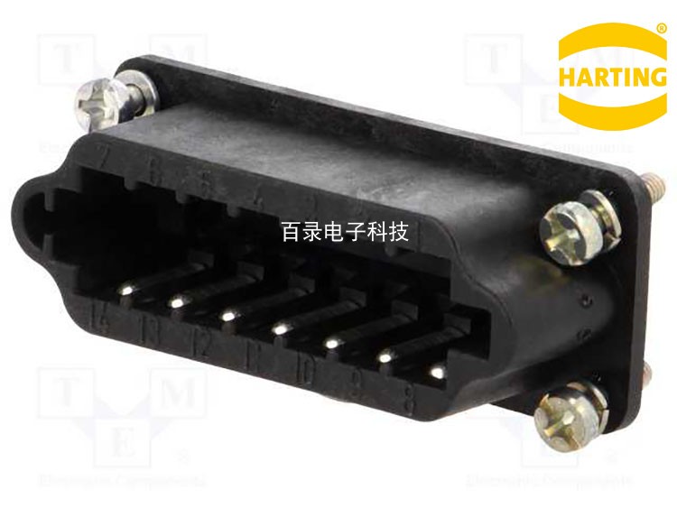 HARTING 14芯重载连接器哈丁航空插头 09700142613 STAF 14 STI-L