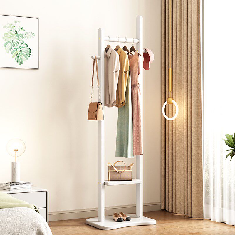 衣帽架实木落地卧室挂衣架家用简约小户型置物架现代新款衣服架子