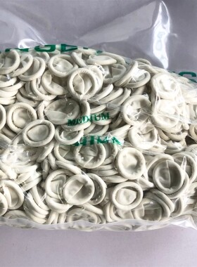 QC指套乳白黑黄色手指套乳胶手指套橡胶指套白指套劳保防护