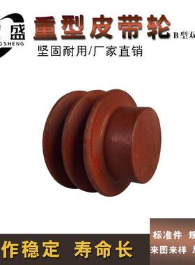 三角皮带轮 公制 重型 实心 带台阶 B型双槽 B2-110 可代加工内孔