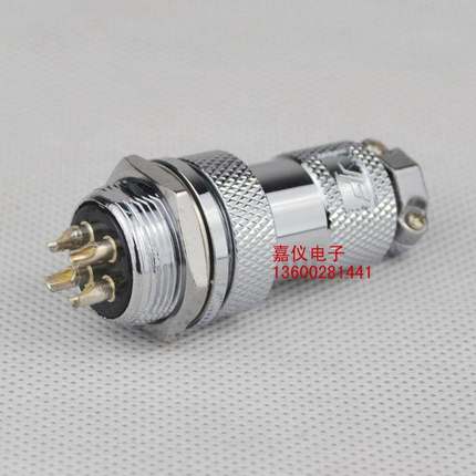 飞达航空插头插座 FD/YF-20B型公母连接器 GX20-2芯-12芯开孔19MM