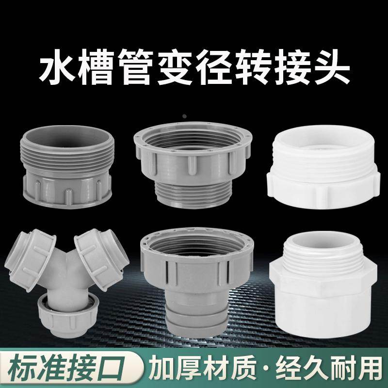 厨房水槽下水管下水器配件单双槽螺纹接头转换变径双溢水尾通三通