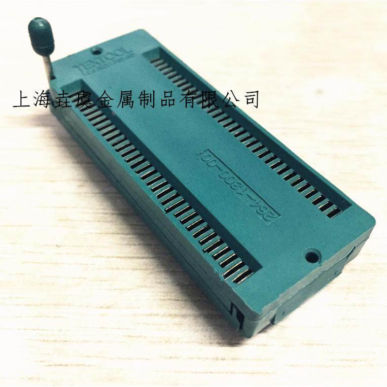锁紧64PIN IC测试座264-1300-00 1.778MM 镀金脚紧锁座编程座