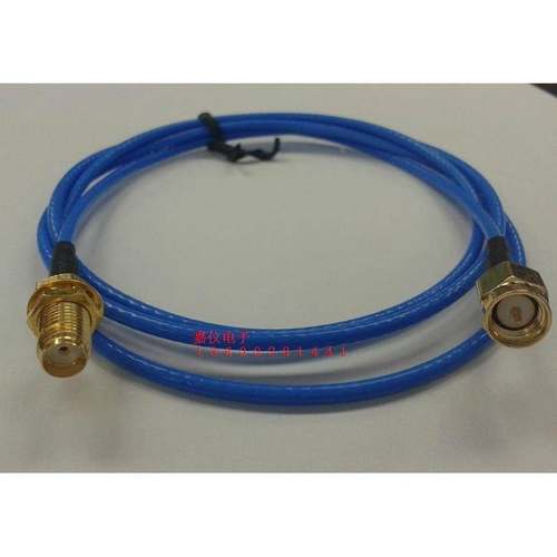 SMA-JK连接线射频蓝色镀银信号线SMA公头转母头高频测试线50欧姆