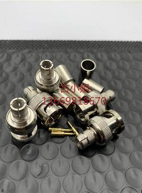 铜材冷压BNC公接头BNC-J-5 RG6U接75-5同轴电缆优质BNC接头75欧姆