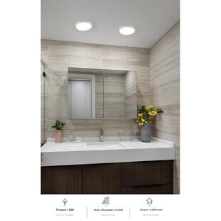 110V吸顶灯家庭现代简约简约圆形客厅卧室表面安装 白光超薄