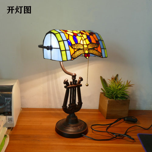 老北京银行艺术按钮关台灯儿童书桌灯学生阅读办公床灯