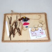 礼盒幼儿园低结构区域活动材料自然片木头干果干树枝