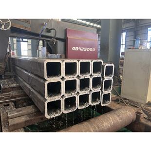 无缝方管厚壁方矩管Q355B方通伸缩套管大口径方形铁管扁形管切割