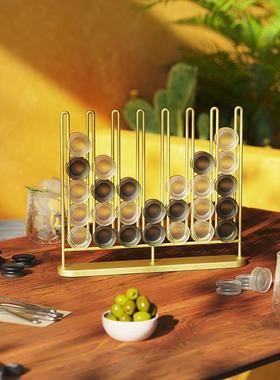 UMBRA创意立体四子连棋 儿童亲子互动游戏 家居高档桌面装饰摆件