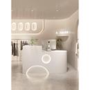 收银台柜台服装 店前台接待台 店美容院吧台桌简约现代店铺小型女装