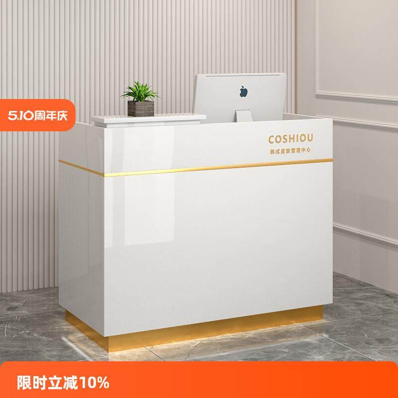 前台接待台仿大理石服装店美甲理发收银台柜台小型美容吧台桌轻奢,商业/办公家具,收银台,淘宝优惠券,粉丝福利购,淘宝优惠卷