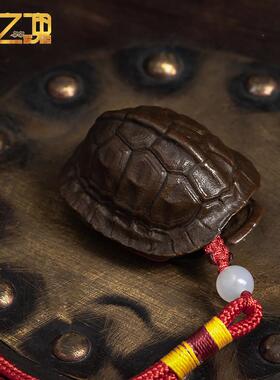 金钱龟壳摆件富甲天下手把件男士随身把玩解压茶宠好运龟甲工艺品