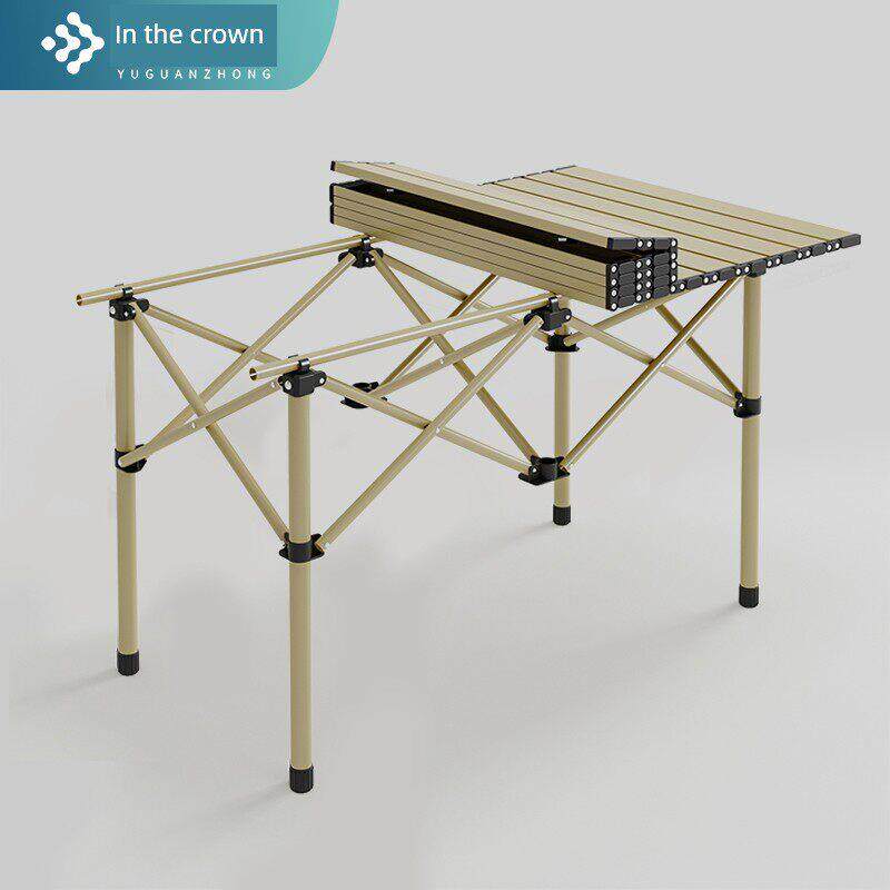 户外折叠桌便携式露营桌套装出摊小桌子长方形野餐桌椅摆摊蛋卷桌