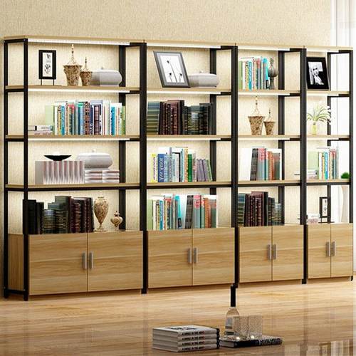 多层置物架落地组合书架家用收纳层架陈列置物架隔断铁艺展示架货