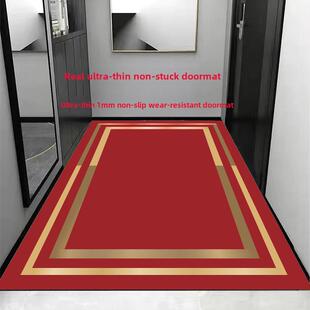 红色喜庆超薄1毫米不粘门垫入口门垫入口门薄地板垫防水防滑地毯
