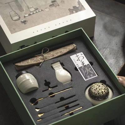 庭野堂白玉瓷炉瓶三事香篆套装入门香道工具全套香薰炉礼盒送礼品