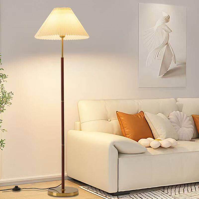 法式中古落地灯轻奢高级感卧室床头灯客厅沙发旁边立式氛围台灯具