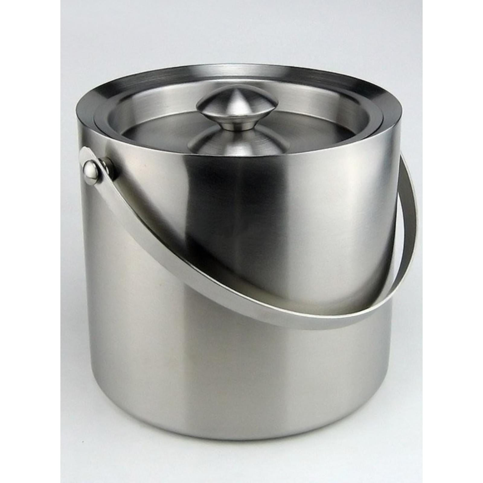 加厚不锈钢冰桶双层保温香槟桶带盖红酒冰块桶ktv酒吧家用聚会