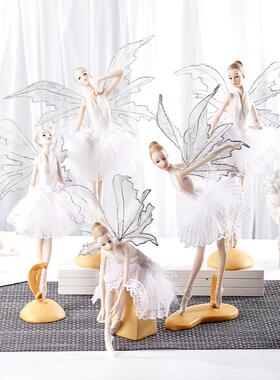 北欧现代简约家居芭蕾舞蹈公主风女孩摆件艺术装饰房间生日礼物女