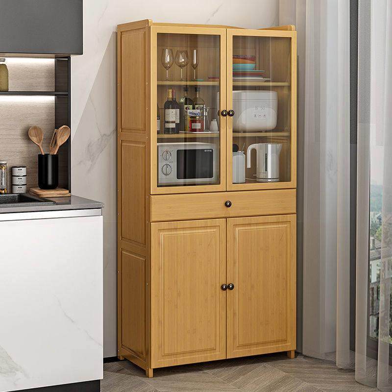 全竹厨房置物架菜柜多层落地餐具架子碗柜烤箱架厨柜餐边柜收纳柜,住宅家具,餐边柜,淘宝优惠券,粉丝福利购,淘宝优惠卷