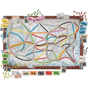 英文版铁路火车票环游之旅 Ticket 欧洲美洲1912桌游卡牌