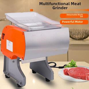 切肉机电动商用多功能小型切片机家用全自动不锈钢切菜切丝机