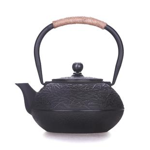 生铁壶家用烧水壶手工铁壶复古茶具中式 铸铁壶日式 样板房饰品摆件